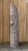 Artikelbild 3 des Artikels “Tiki Polynesische Statue aus Kokosnussholz, ca. 100cm hoch mit schwarz-weißer Farbe, Ø ca. 18-28 cm “